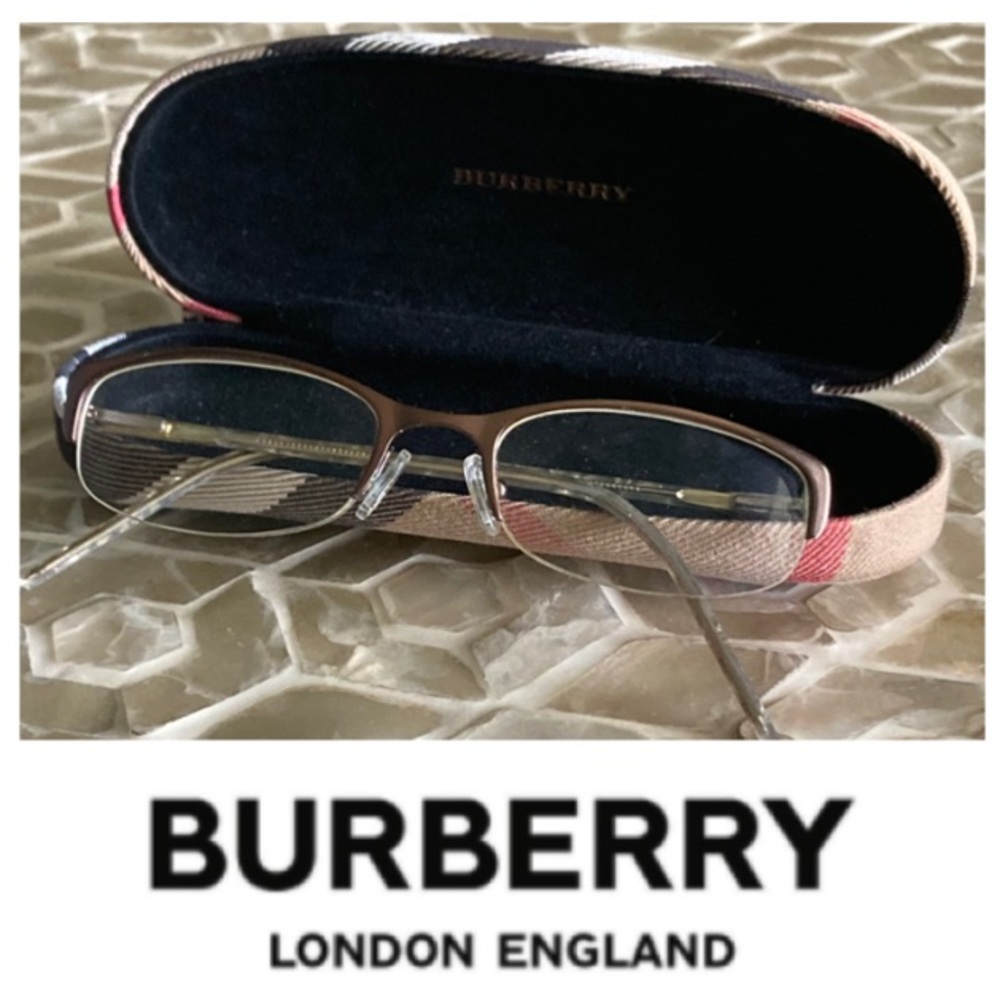 Burberry Semi-Rimless Vintage Eyeglasses w/case